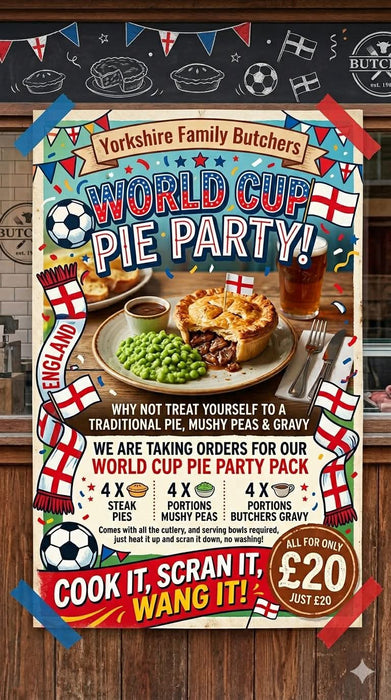 Footy Pie Party Pack For Wednesday 17th