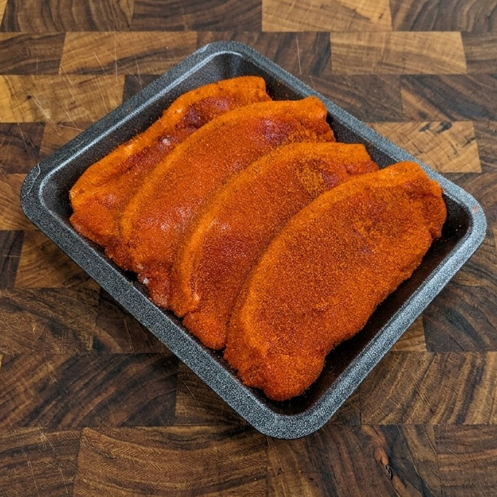 4 x Double Smoke BBQ Pork Loin Steaks (500g)