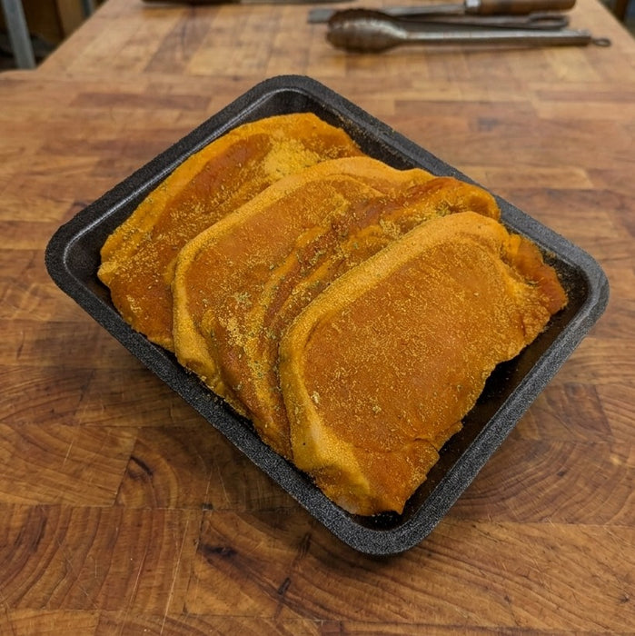 4 x Garlic Butter Pork Loin Steaks (500g)