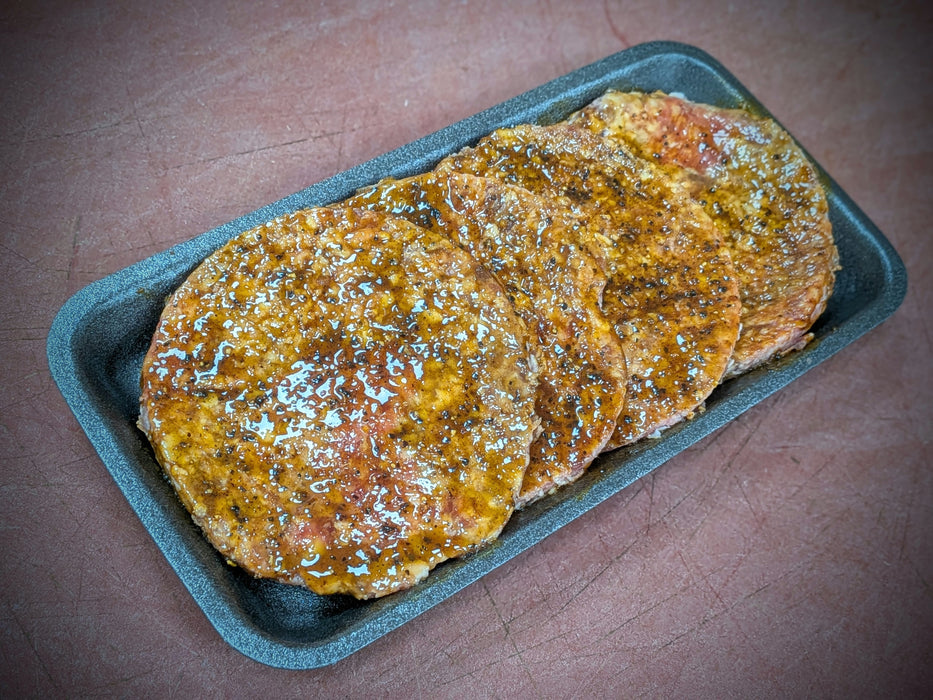 Black Garlic Steak Griddle Burgers